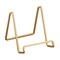 Square Metal Wire Stand, Gold Display (3 Inch Depth) Tabletop Easel Sleek & Modern Look - Perfect for Books, Plates, Photos & More